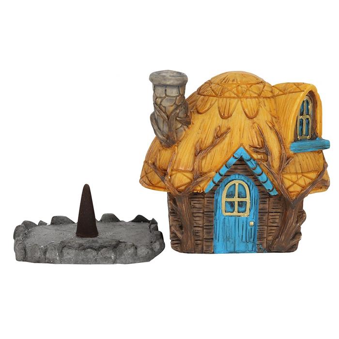 Fairy Cottage incense cone burner