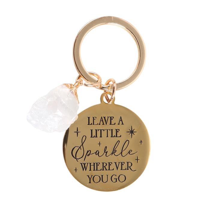 Leave a Little Sparkle Wherever You Go keyring