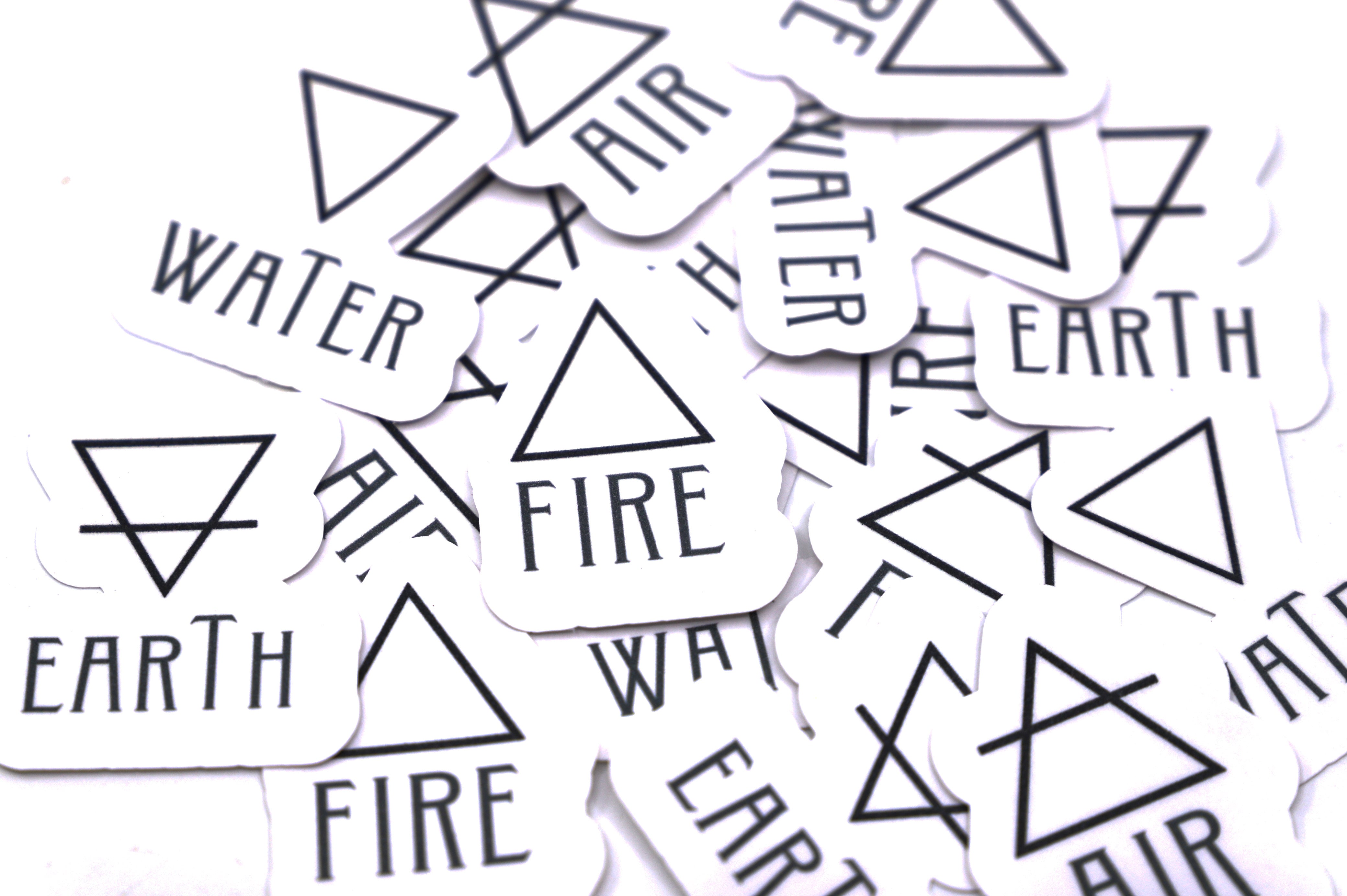 element symbols earth air fire water tattoo